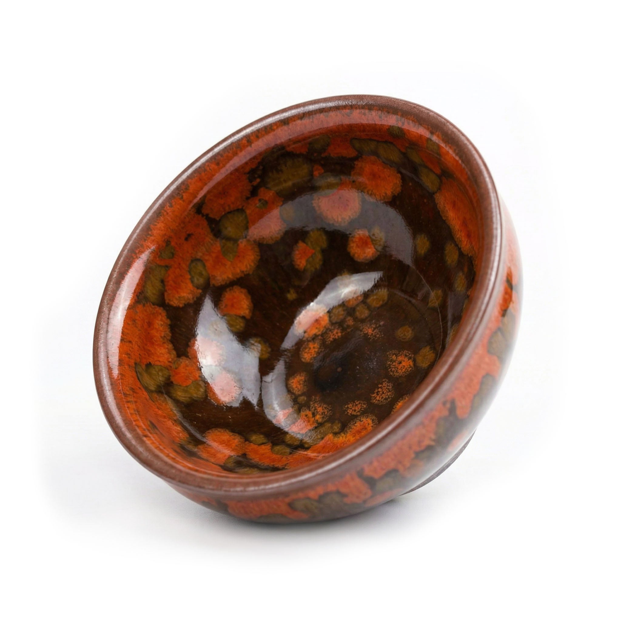 Chinese Shanhai Style Ceramic Tea Cup, Straight Body & Flared Rim Tasting Cup, Single Kung Fu Tea Ware