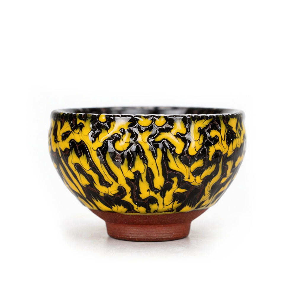 Chinese Shanhai Style Ceramic Tea Cup, Straight Body & Flared Rim Tasting Cup, Single Kung Fu Tea Ware