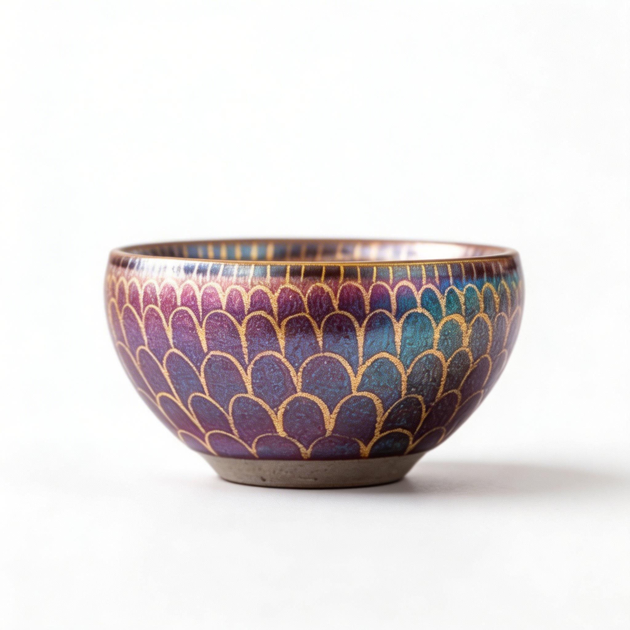 Chinese Shanhai Style Ceramic Tea Cup, Straight Body & Flared Rim Tasting Cup, Single Kung Fu Tea Ware