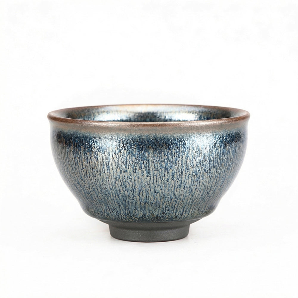Chinese Shanhai Style Ceramic Tea Cup, Straight Body & Flared Rim Tasting Cup, Single Kung Fu Tea Ware