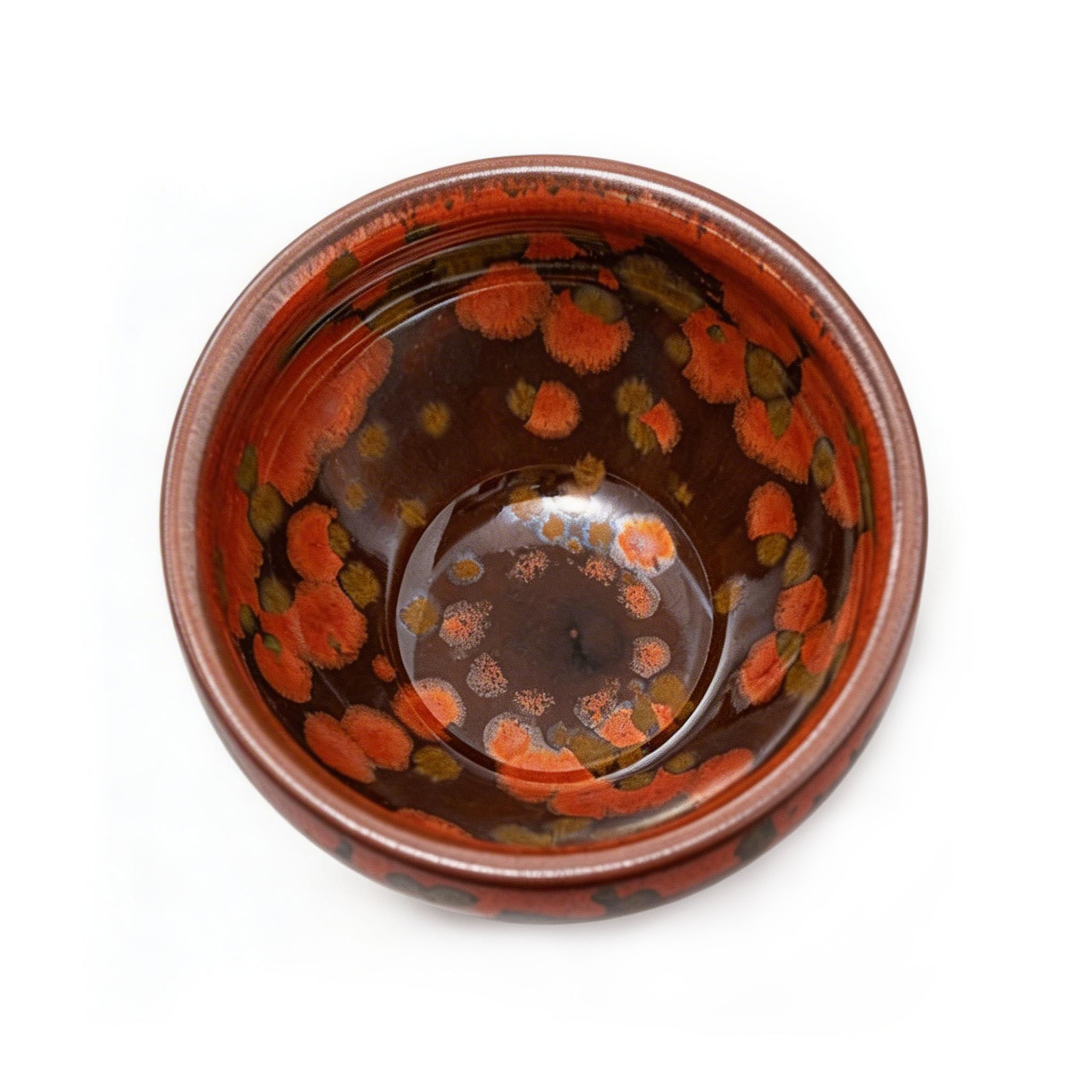 Chinese Shanhai Style Ceramic Tea Cup, Straight Body & Flared Rim Tasting Cup, Single Kung Fu Tea Ware