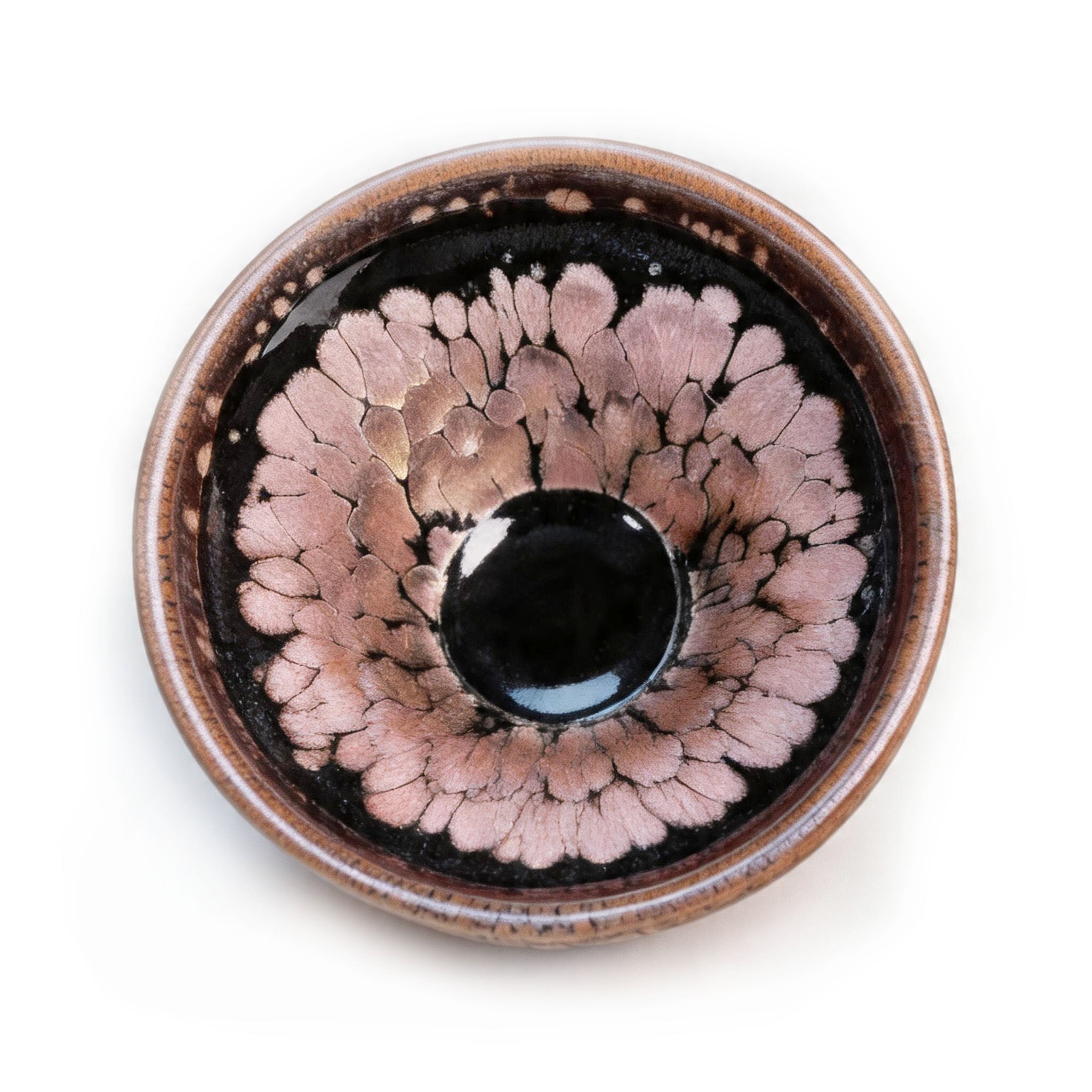 Chinese Shanhai Style Ceramic Tea Cup, Straight Body & Flared Rim Tasting Cup, Single Kung Fu Tea Ware