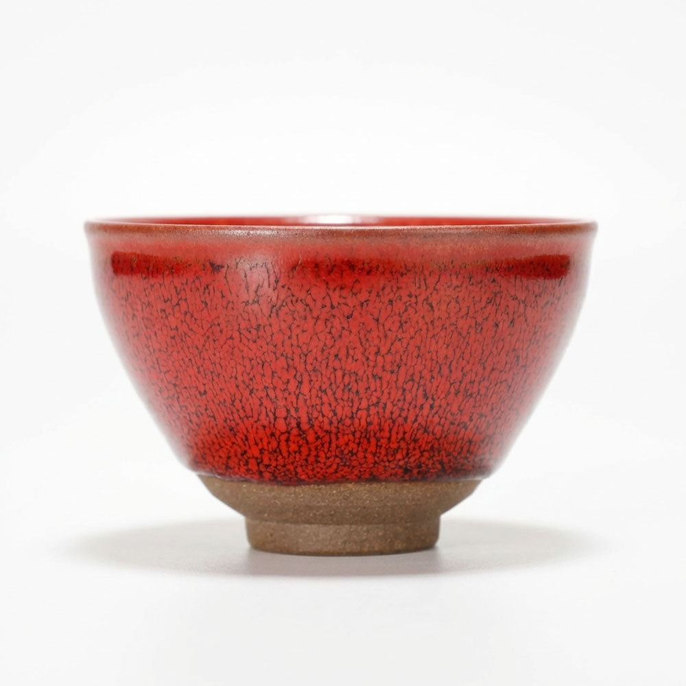 Chinese Shanhai Style Ceramic Tea Cup, Straight Body & Flared Rim Tasting Cup, Single Kung Fu Tea Ware
