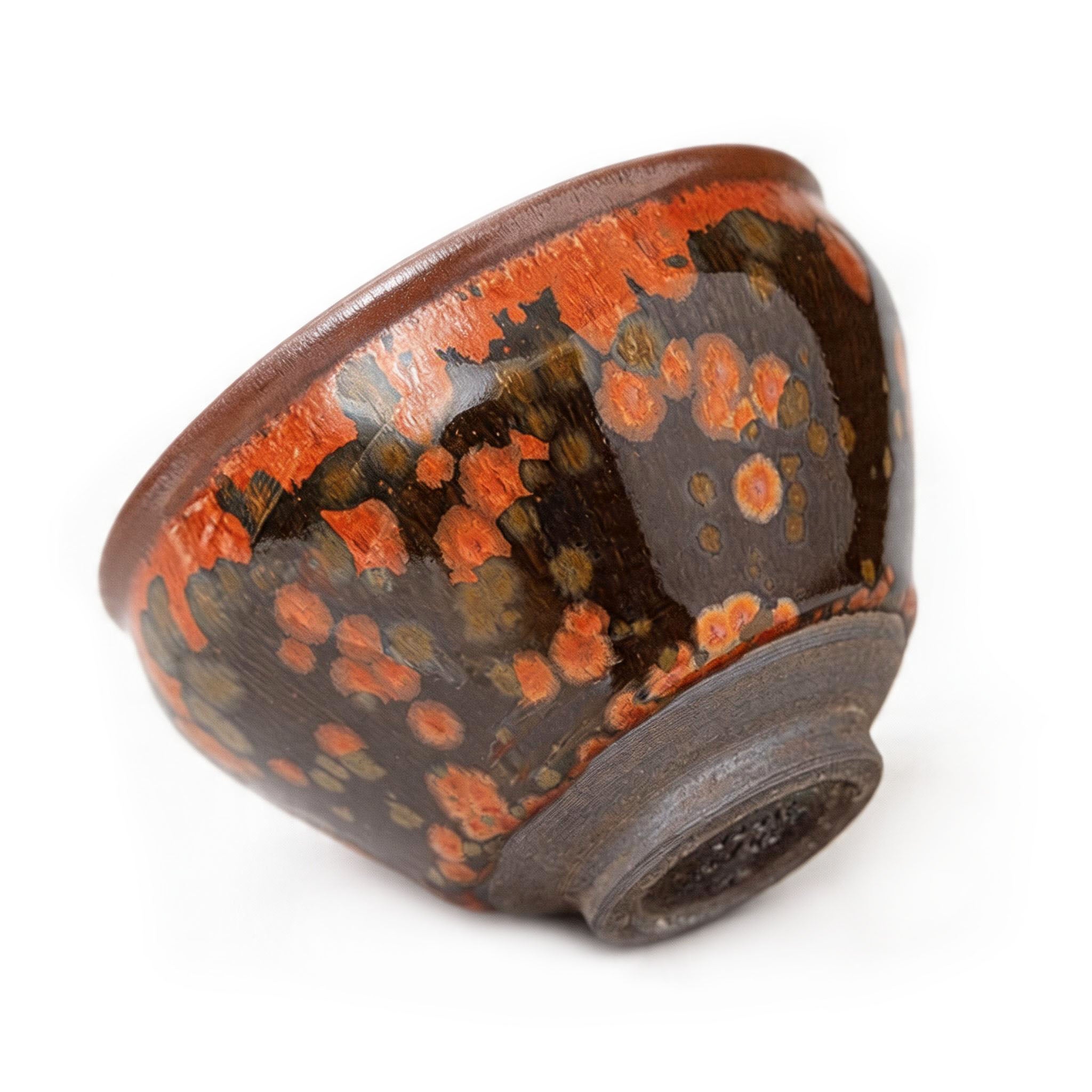 Chinese Shanhai Style Ceramic Tea Cup, Straight Body & Flared Rim Tasting Cup, Single Kung Fu Tea Ware
