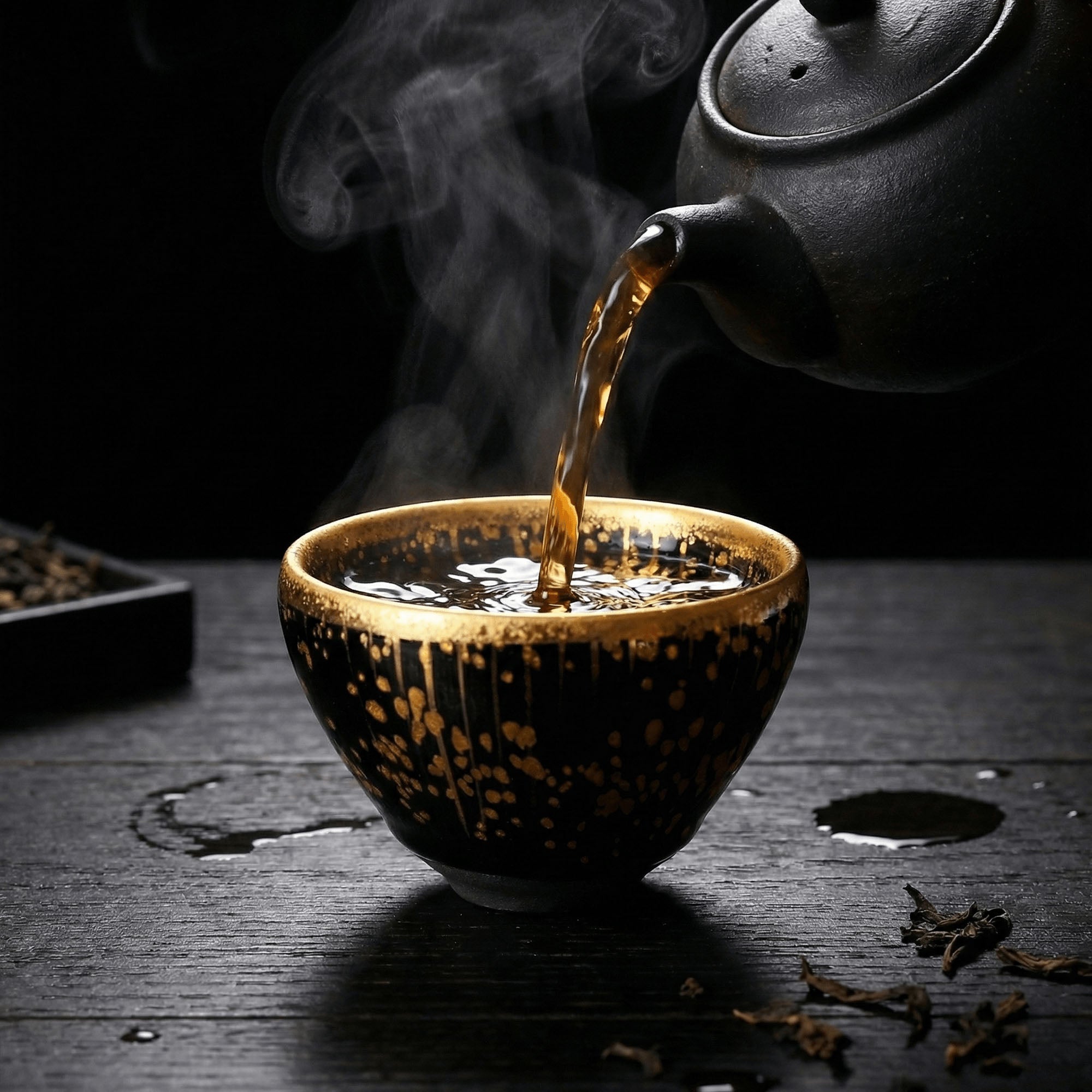 Chinese Shanhai Style Ceramic Tea Cup, Straight Body & Flared Rim Tasting Cup, Single Kung Fu Tea Ware