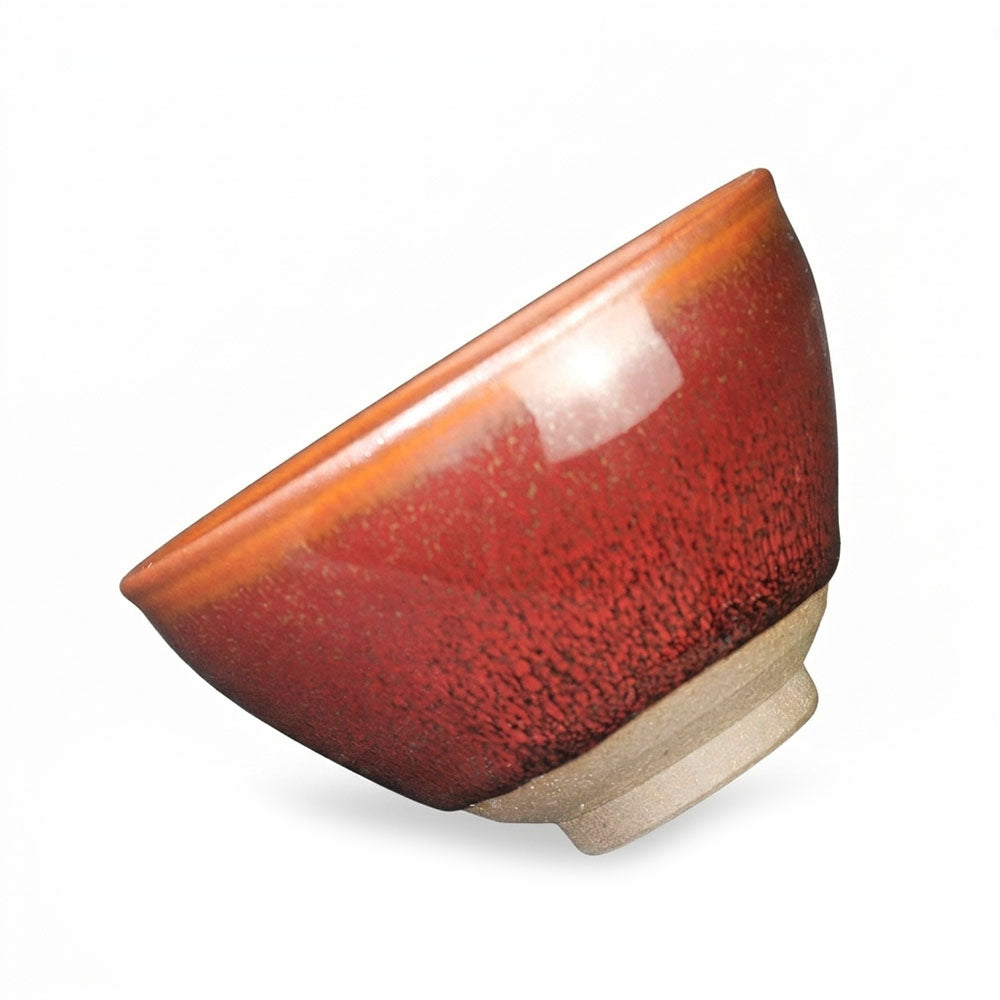 Chinese Shanhai Style Ceramic Tea Cup, Straight Body & Flared Rim Tasting Cup, Single Kung Fu Tea Ware