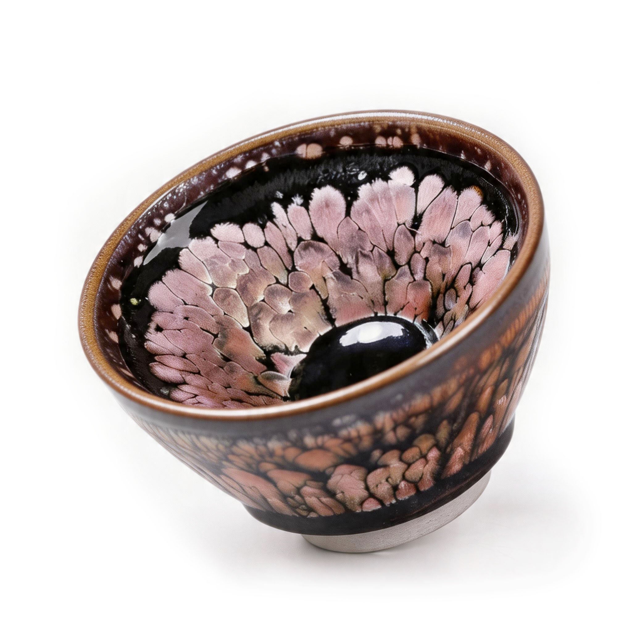 Chinese Shanhai Style Ceramic Tea Cup, Straight Body & Flared Rim Tasting Cup, Single Kung Fu Tea Ware
