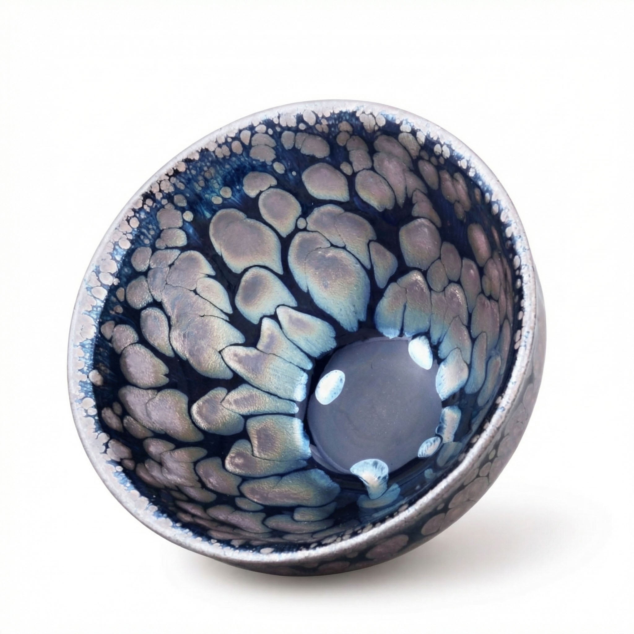 Chinese Shanhai Style Ceramic Tea Cup, Straight Body & Flared Rim Tasting Cup, Single Kung Fu Tea Ware