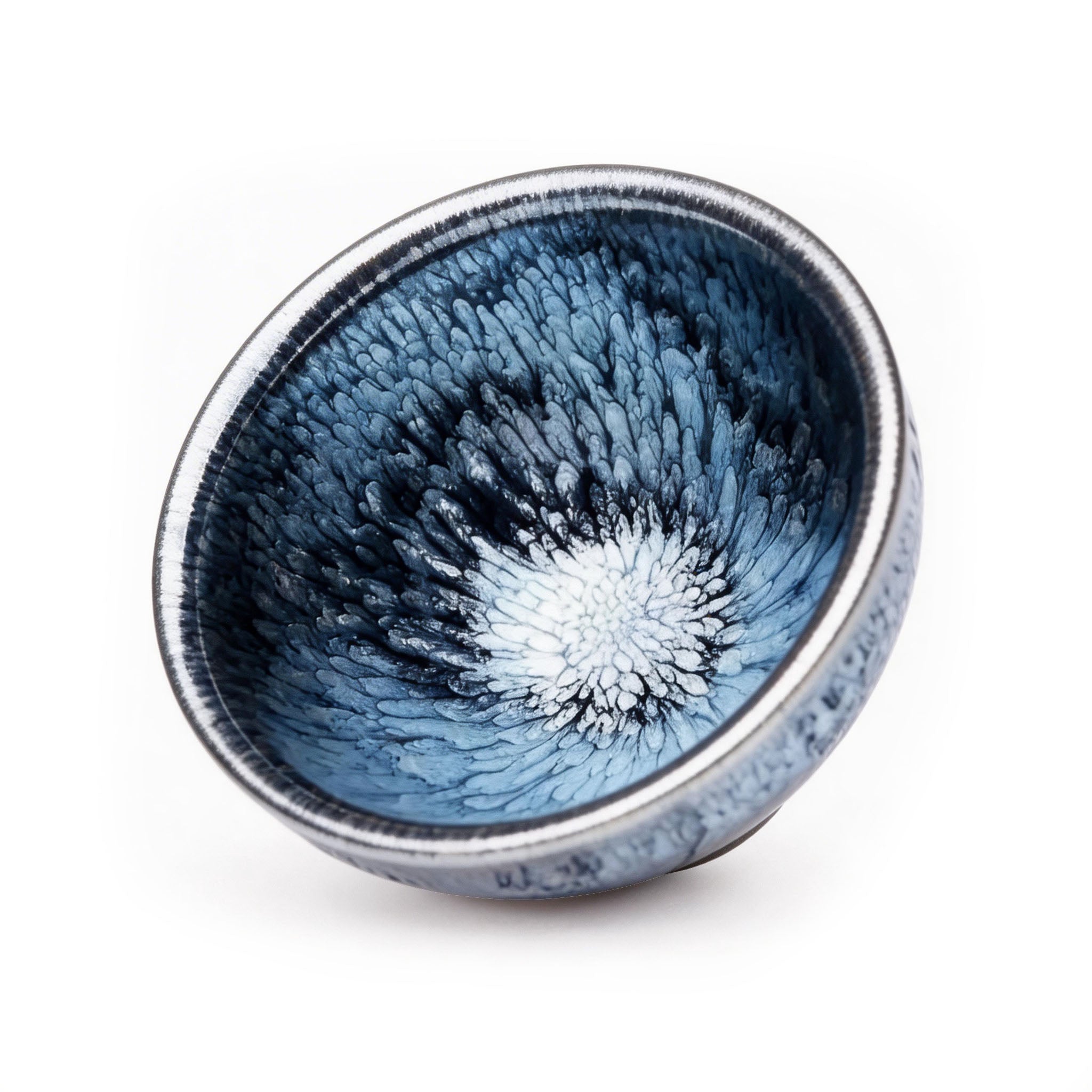 Chinese Shanhai Style Ceramic Tea Cup, Straight Body & Flared Rim Tasting Cup, Single Kung Fu Tea Ware