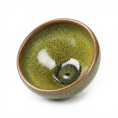 Chinese Shanhai Style Ceramic Tea Cup, Straight Body & Flared Rim Tasting Cup, Single Kung Fu Tea Ware