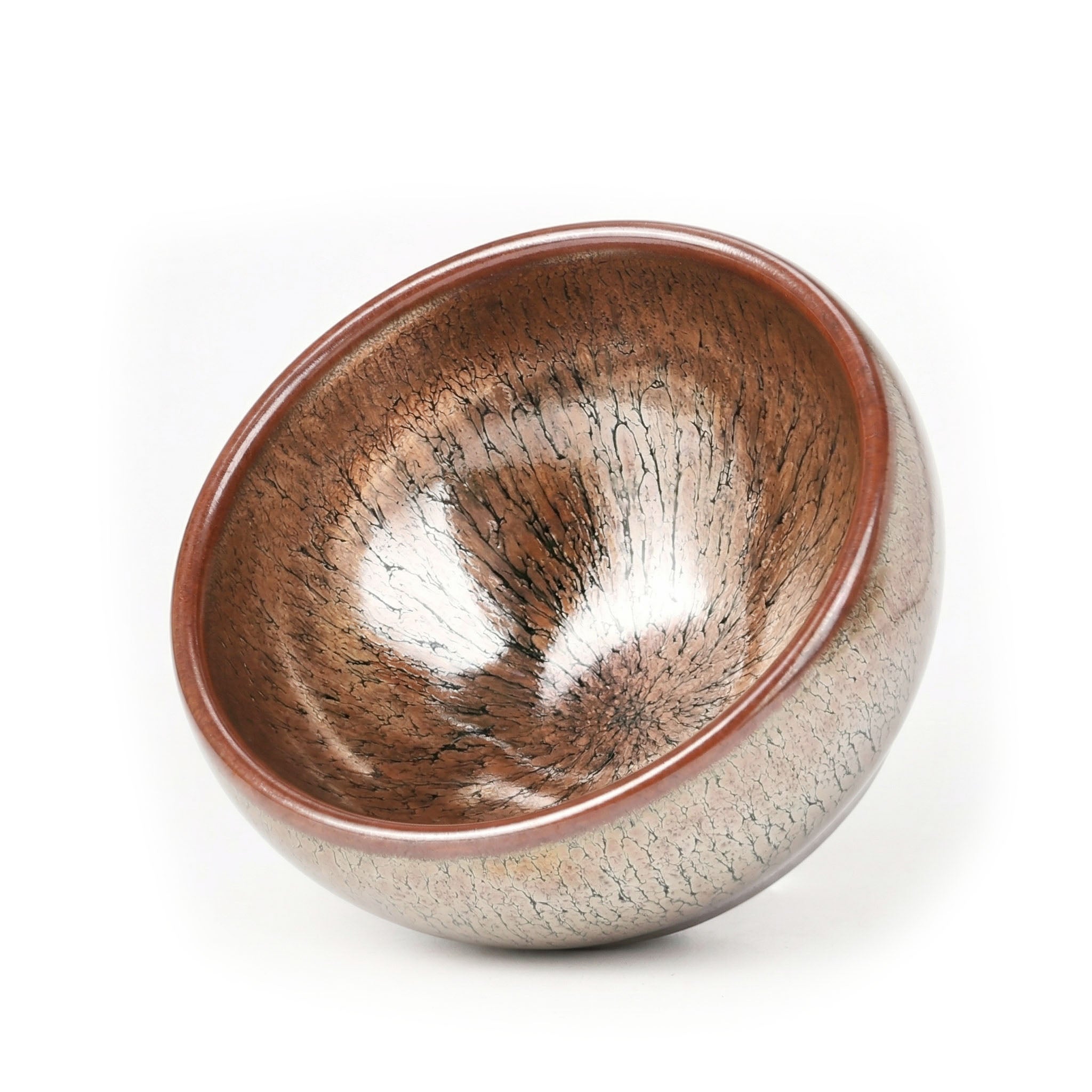 Chinese Shanhai Style Ceramic Tea Cup, Straight Body & Flared Rim Tasting Cup, Single Kung Fu Tea Ware