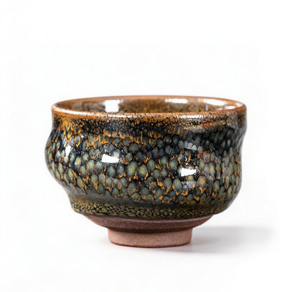 Chinese Shanhai Style Ceramic Tea Cup, Straight Body & Flared Rim Tasting Cup, Single Kung Fu Tea Ware