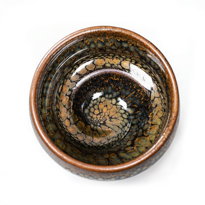 Chinese Shanhai Style Ceramic Tea Cup, Straight Body & Flared Rim Tasting Cup, Single Kung Fu Tea Ware