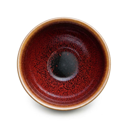 Chinese Shanhai Style Ceramic Tea Cup, Straight Body & Flared Rim Tasting Cup, Single Kung Fu Tea Ware