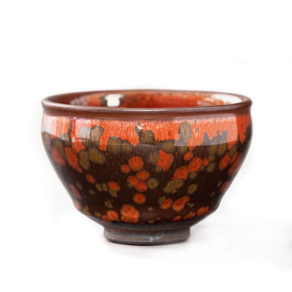 Chinese Shanhai Style Ceramic Tea Cup, Straight Body & Flared Rim Tasting Cup, Single Kung Fu Tea Ware