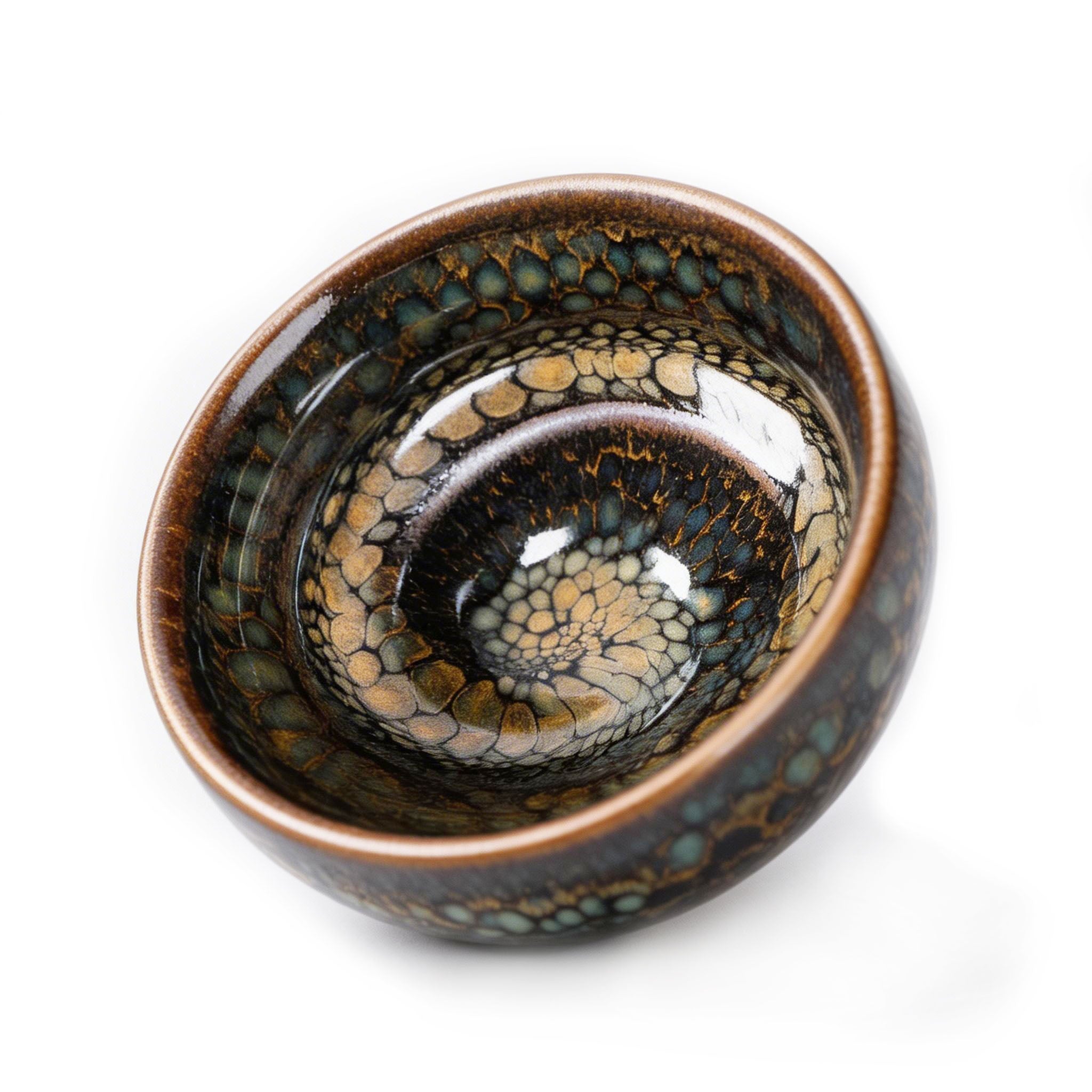 Chinese Shanhai Style Ceramic Tea Cup, Straight Body & Flared Rim Tasting Cup, Single Kung Fu Tea Ware