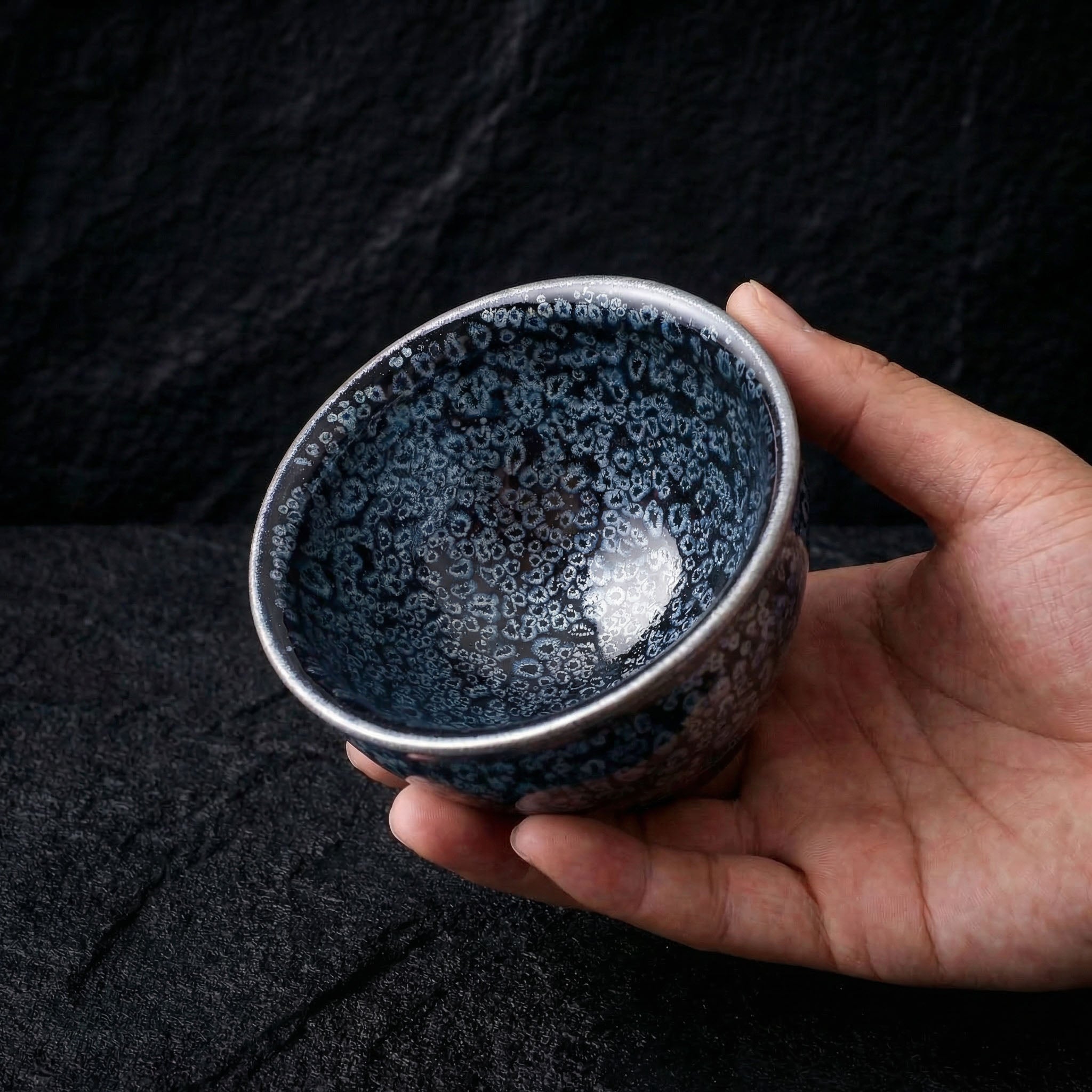 Chinese Shanhai Style Ceramic Tea Cup, Straight Body & Flared Rim Tasting Cup, Single Kung Fu Tea Ware