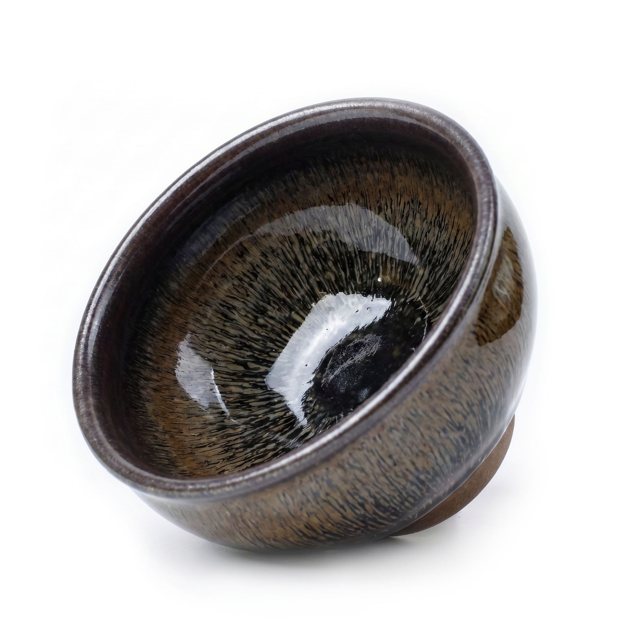 Chinese Shanhai Style Ceramic Tea Cup, Straight Body & Flared Rim Tasting Cup, Single Kung Fu Tea Ware