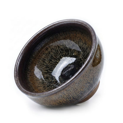 Chinese Shanhai Style Ceramic Tea Cup, Straight Body & Flared Rim Tasting Cup, Single Kung Fu Tea Ware