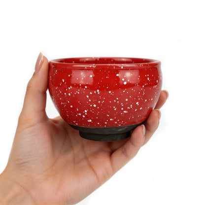 Chinese Shanhai Style Ceramic Tea Cup, Straight Body & Flared Rim Tasting Cup, Single Kung Fu Tea Ware