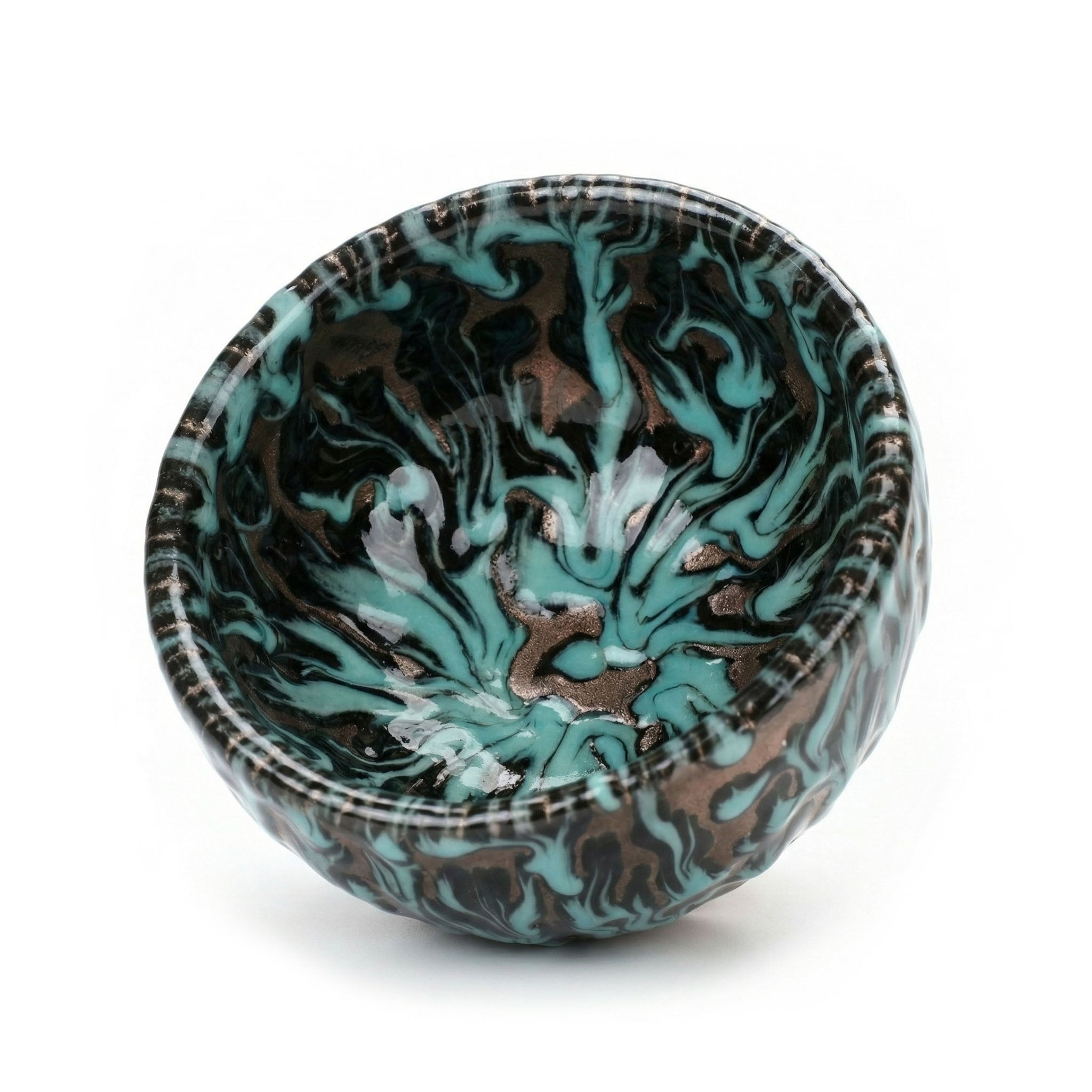 Chinese Shanhai Style Ceramic Tea Cup, Straight Body & Flared Rim Tasting Cup, Single Kung Fu Tea Ware
