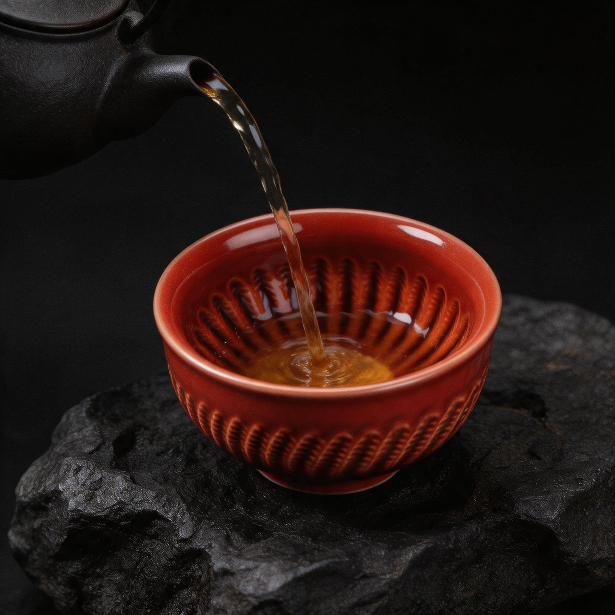 Chinese Shanhai Style Ceramic Tea Cup, Straight Body & Flared Rim Tasting Cup, Single Kung Fu Tea Ware
