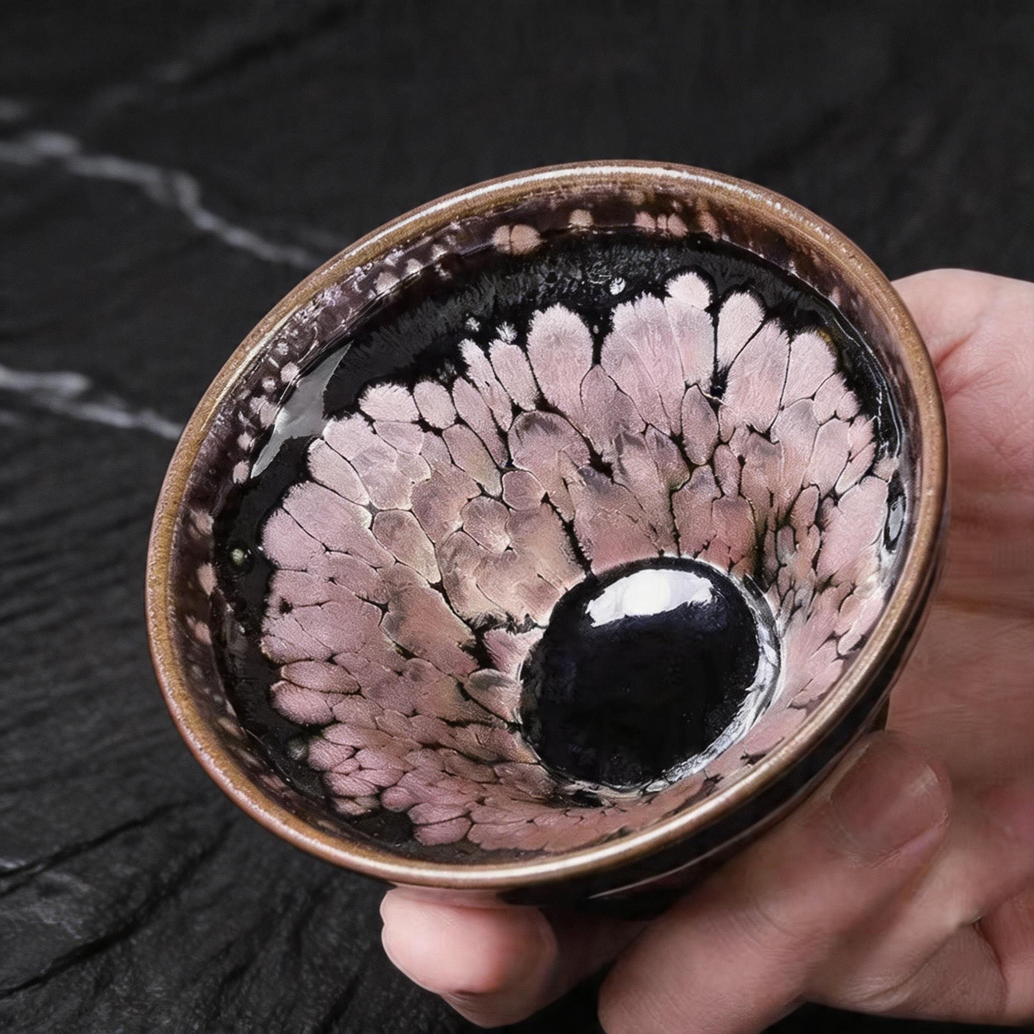 Chinese Shanhai Style Ceramic Tea Cup, Straight Body & Flared Rim Tasting Cup, Single Kung Fu Tea Ware