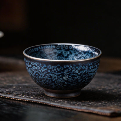 Chinese Shanhai Style Ceramic Tea Cup, Straight Body & Flared Rim Tasting Cup, Single Kung Fu Tea Ware