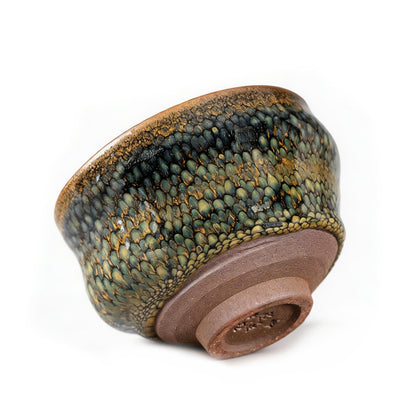 Chinese Shanhai Style Ceramic Tea Cup, Straight Body & Flared Rim Tasting Cup, Single Kung Fu Tea Ware