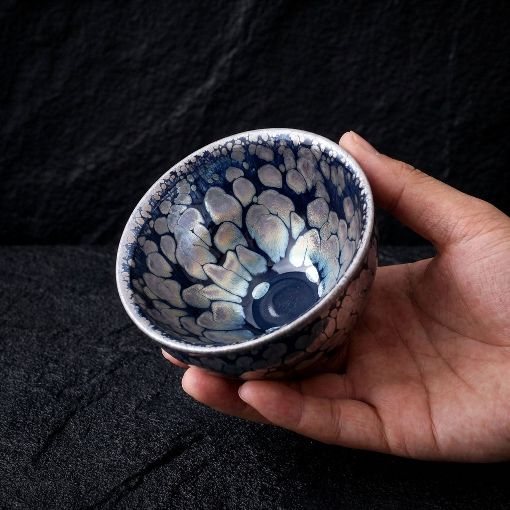 Chinese Shanhai Style Ceramic Tea Cup, Straight Body & Flared Rim Tasting Cup, Single Kung Fu Tea Ware