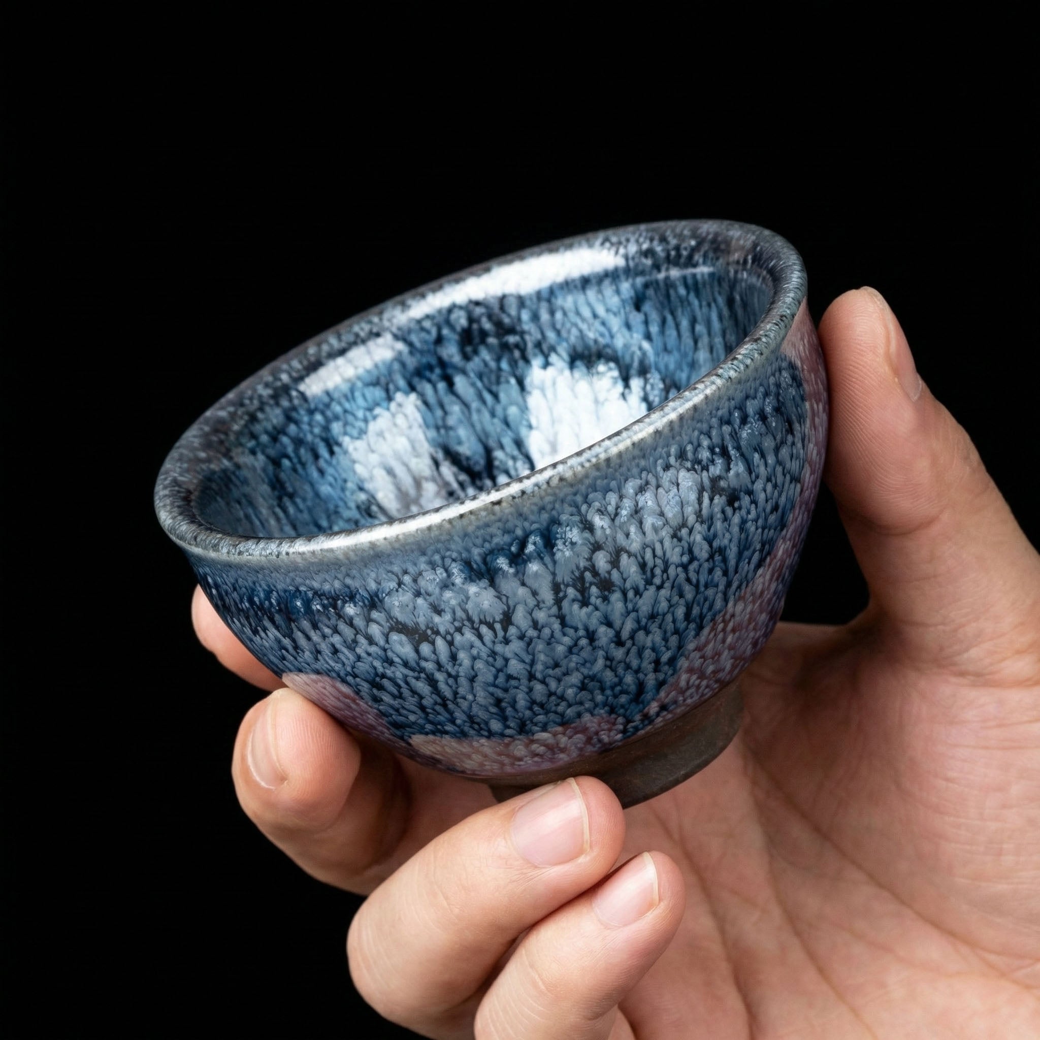 Chinese Shanhai Style Ceramic Tea Cup, Straight Body & Flared Rim Tasting Cup, Single Kung Fu Tea Ware