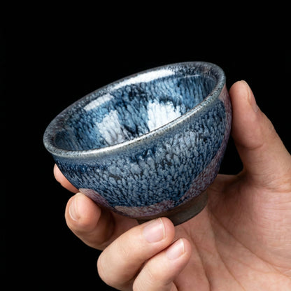 Chinese Shanhai Style Ceramic Tea Cup, Straight Body & Flared Rim Tasting Cup, Single Kung Fu Tea Ware