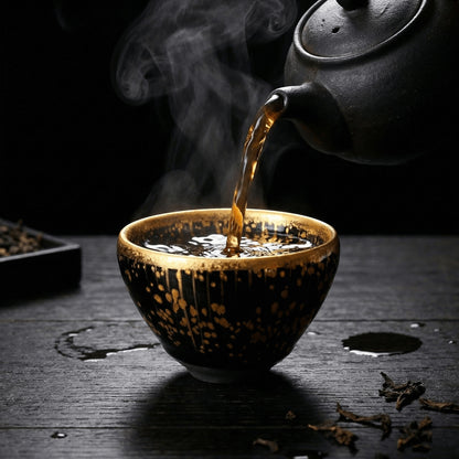 Chinese Shanhai Style Ceramic Tea Cup, Straight Body & Flared Rim Tasting Cup, Single Kung Fu Tea Ware