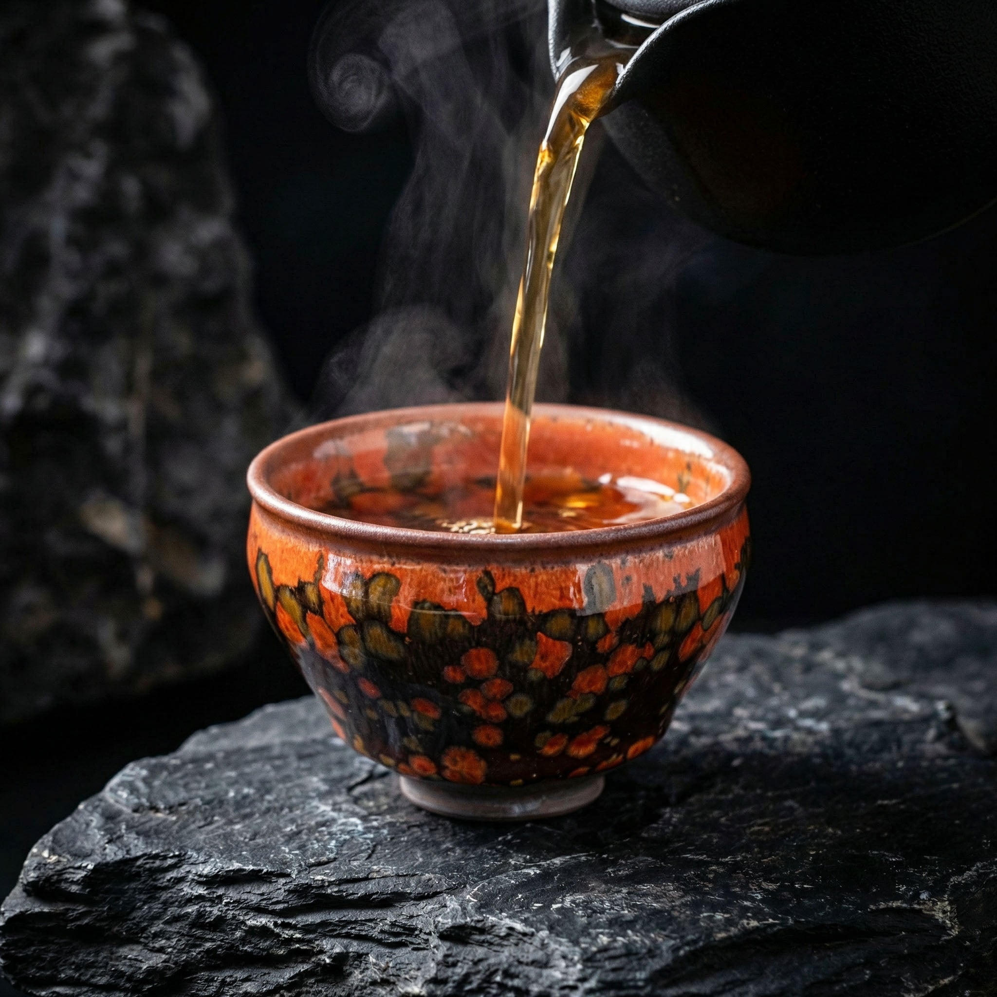 Chinese Shanhai Style Ceramic Tea Cup, Straight Body & Flared Rim Tasting Cup, Single Kung Fu Tea Ware